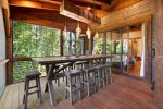 Copperline Lodge - Entry Level Deck Entertaining Table